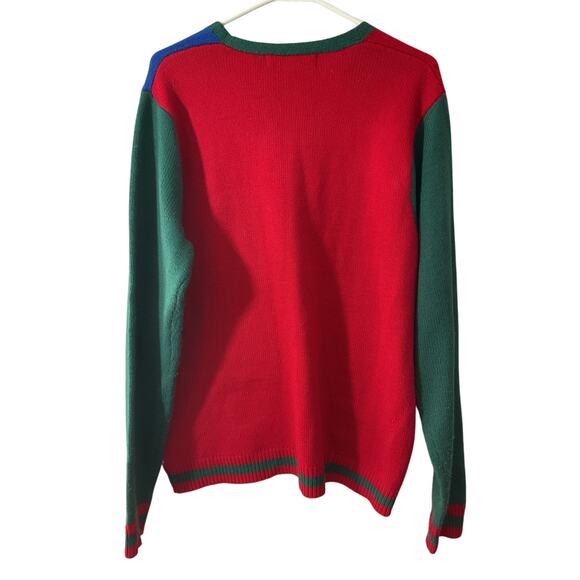 Jolly Sweaters Christmas L Gingerbread Ugly Holiday Cardigan Look Sweater - Picture 2 of 6